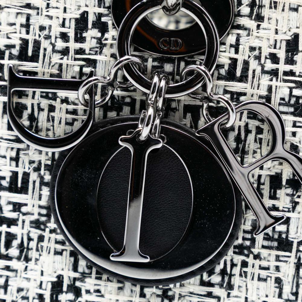 Christian Dior AB Dior White Tweed Fabric Medium Lady Dior Italy