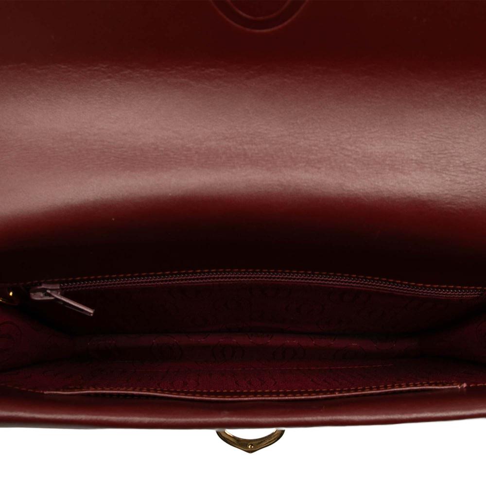 Cartier B Cartier Red Bordeaux Calf Leather Must de Cartier Crossbody Italy