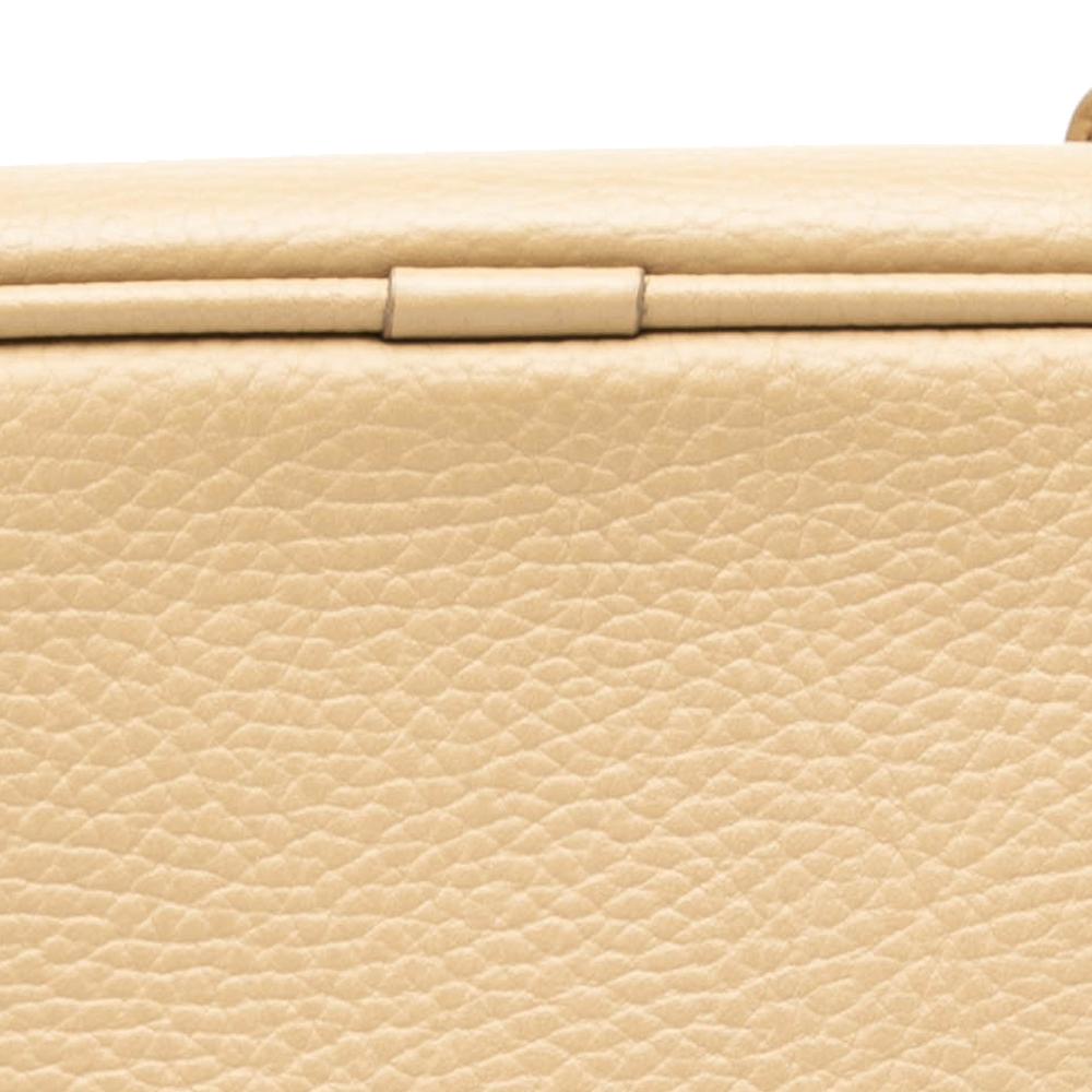 Burberry B Burberry Brown Beige Calf Leather Handbag United Kingdom