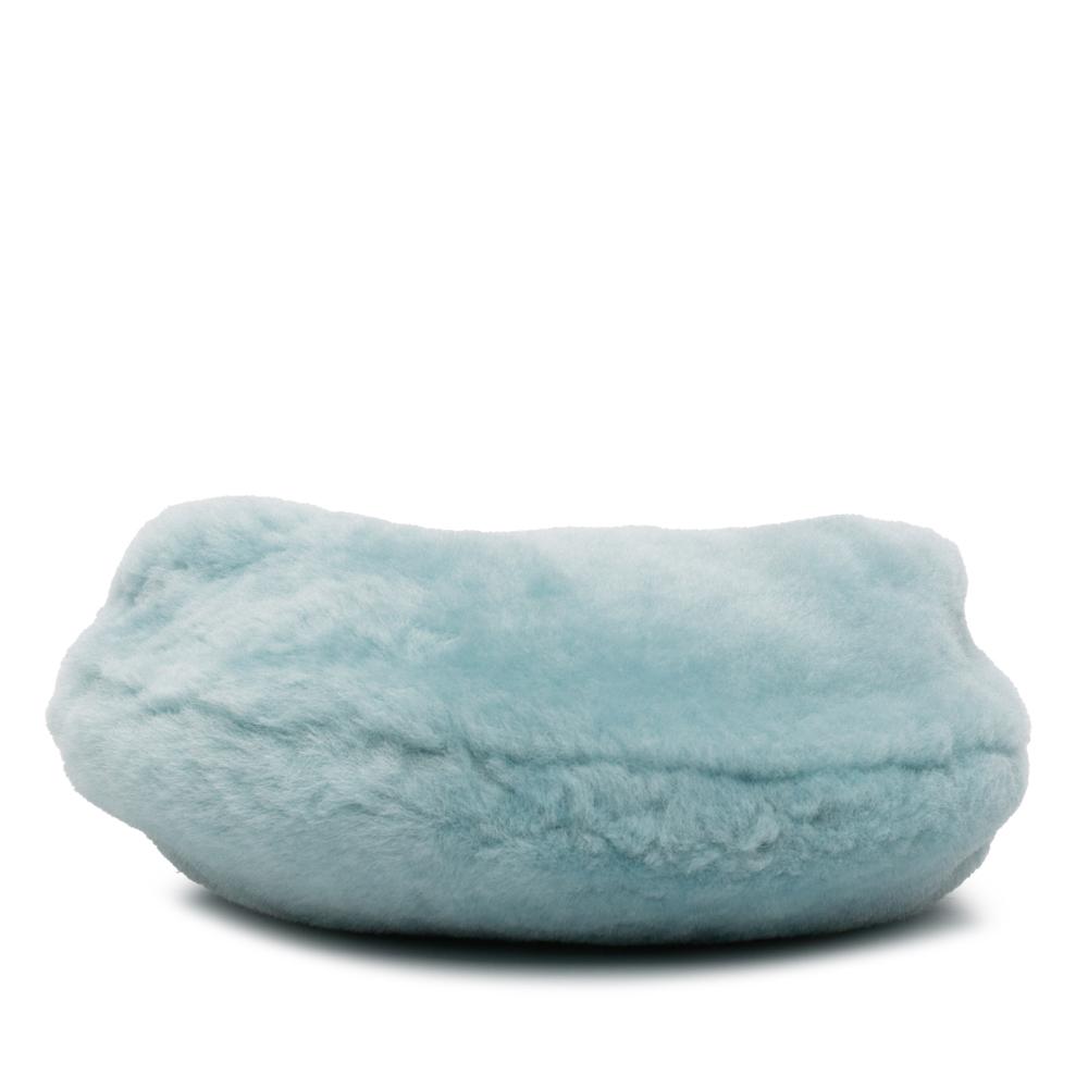 Bottega Veneta AB Bottega Veneta Blue Light Blue Fur Natural Material Mini Shearling Jodie Italy