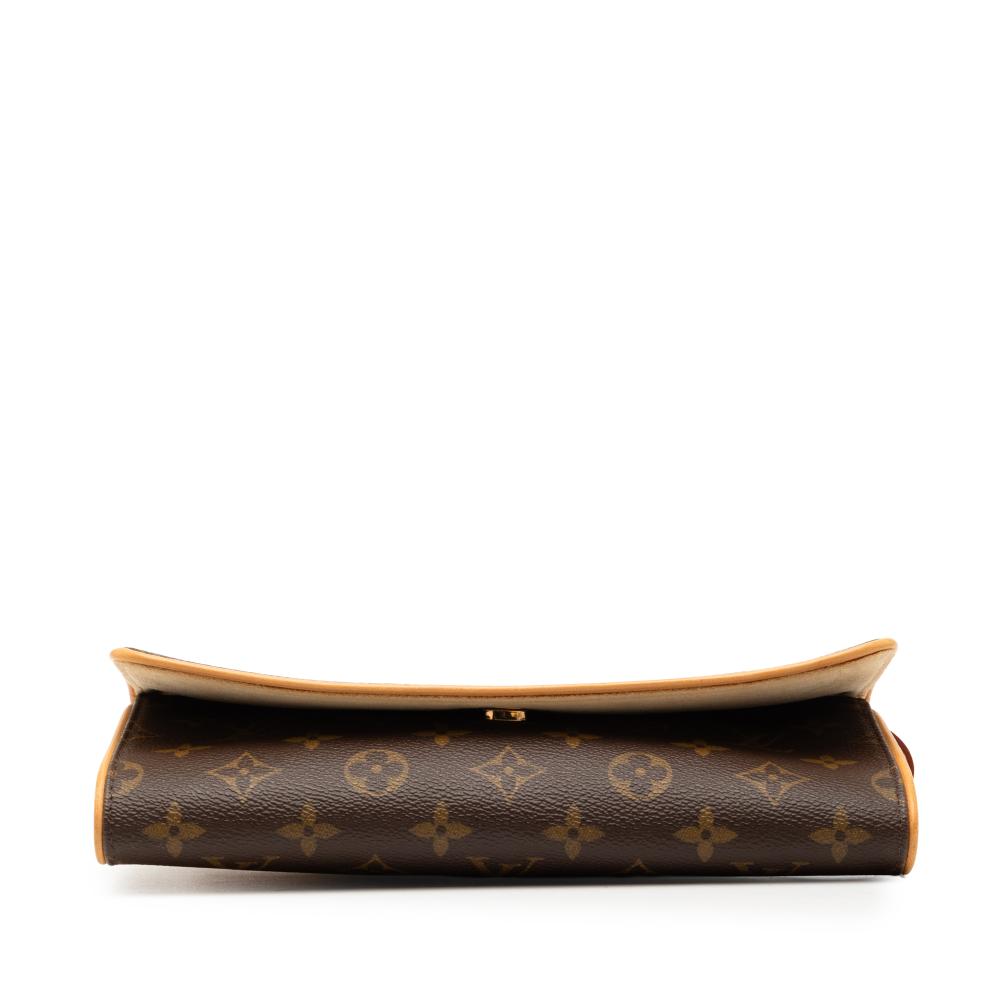 Louis Vuitton AB Louis Vuitton Brown Monogram Canvas Fabric Monogram Pochette Twin GM Spain