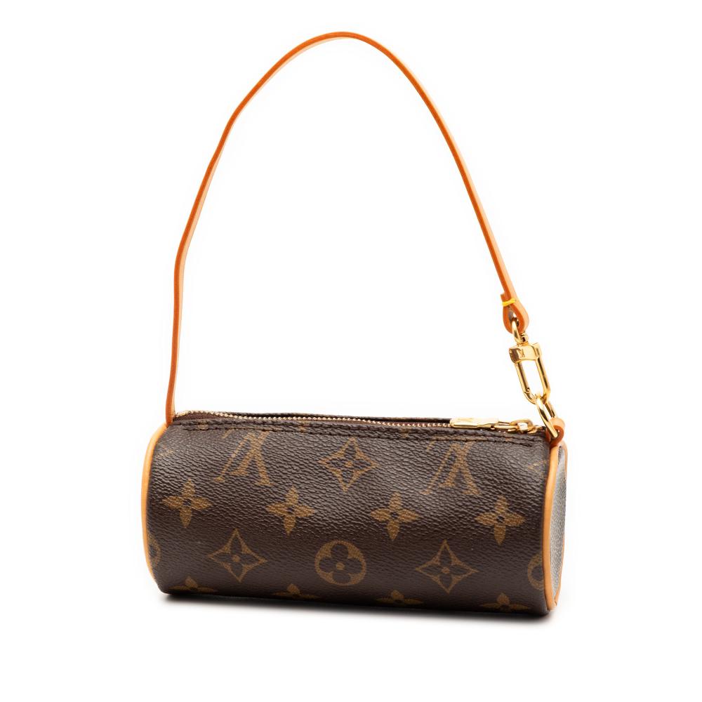 Louis Vuitton AB Louis Vuitton Brown Monogram Canvas Fabric Monogram Papillon Pochette France