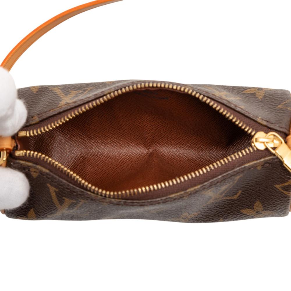 Louis Vuitton AB Louis Vuitton Brown Monogram Canvas Fabric Monogram Papillon Pochette France