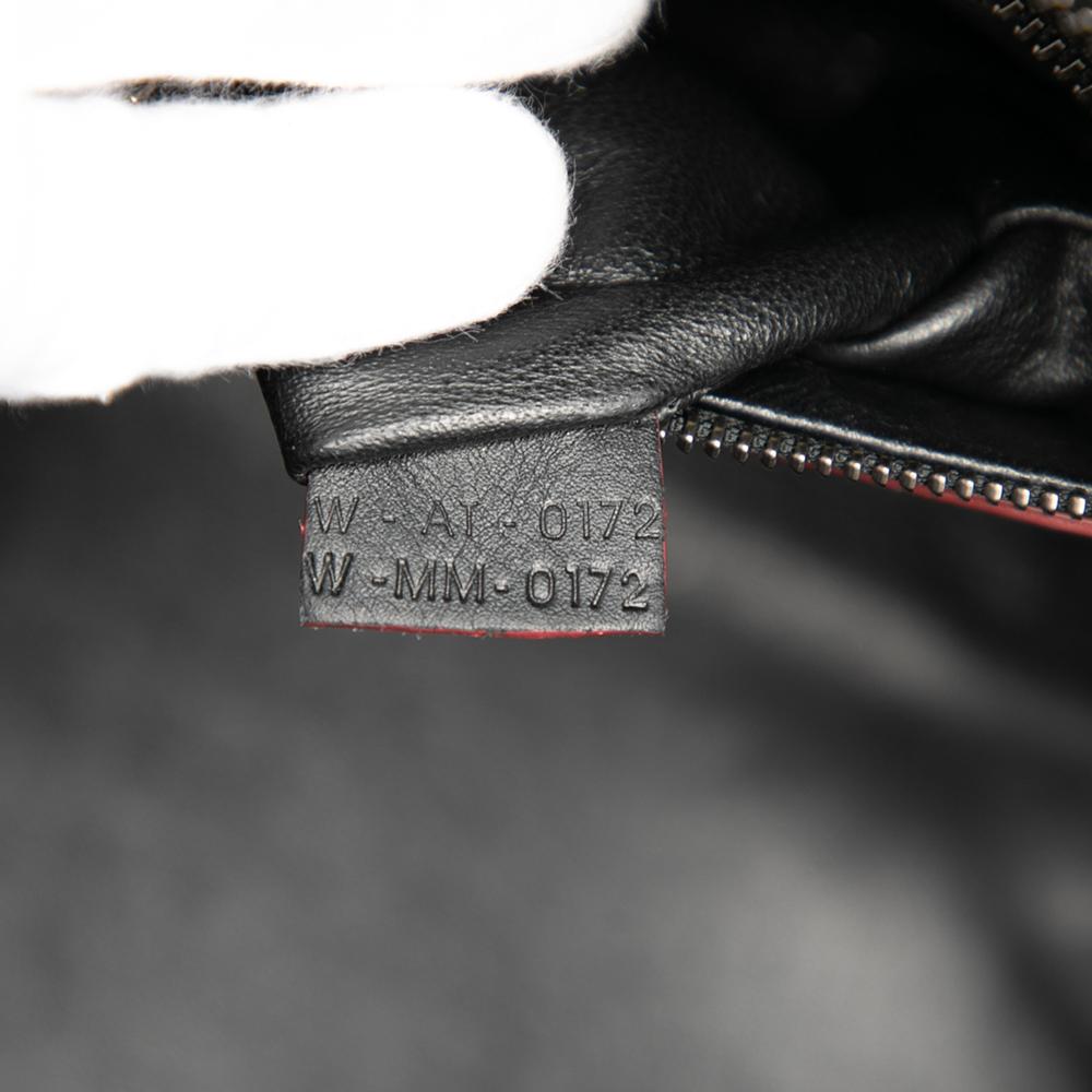 Celine B Celine Black Calf Leather Mini Bicolor Smooth skin Luggage Tote Italy