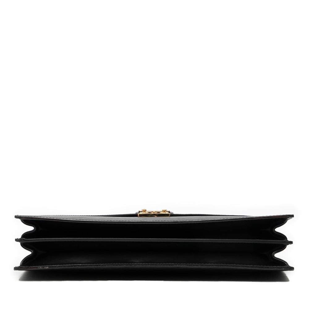 Louis Vuitton AB Louis Vuitton Black Epi Leather Leather Epi Serviette Ambassadeur France