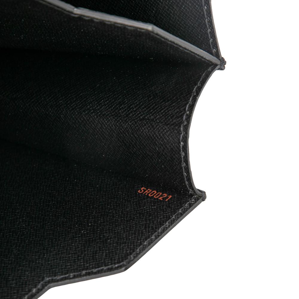 Louis Vuitton AB Louis Vuitton Black Epi Leather Leather Epi Serviette Ambassadeur France