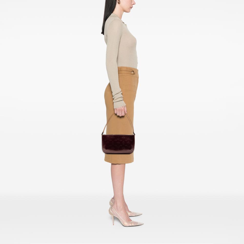 Louis Vuitton AB Louis Vuitton Purple Calf Leather Monogram Mat Fowler France