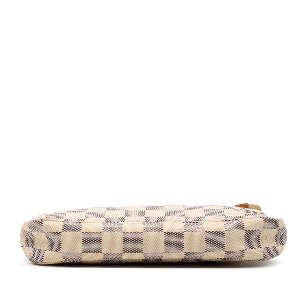 Louis Vuitton AB Louis Vuitton White Damier Canvas Fabric Damier Azur Pochette Accessoires Spain