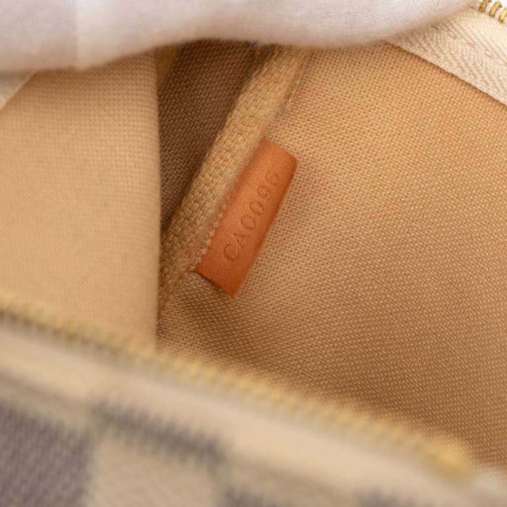 Louis Vuitton AB Louis Vuitton White Damier Canvas Fabric Damier Azur Pochette Accessoires Spain