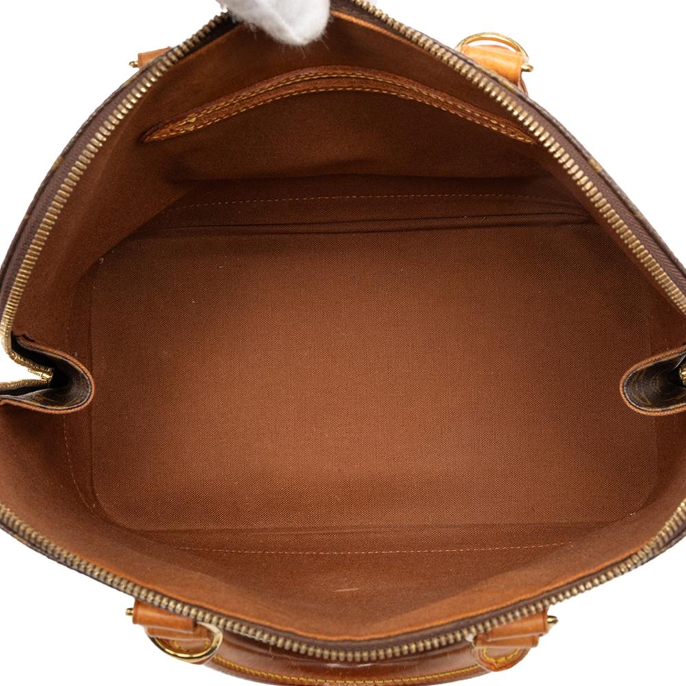 Louis Vuitton B Louis Vuitton Brown Monogram Canvas Fabric Monogram Alma PM France