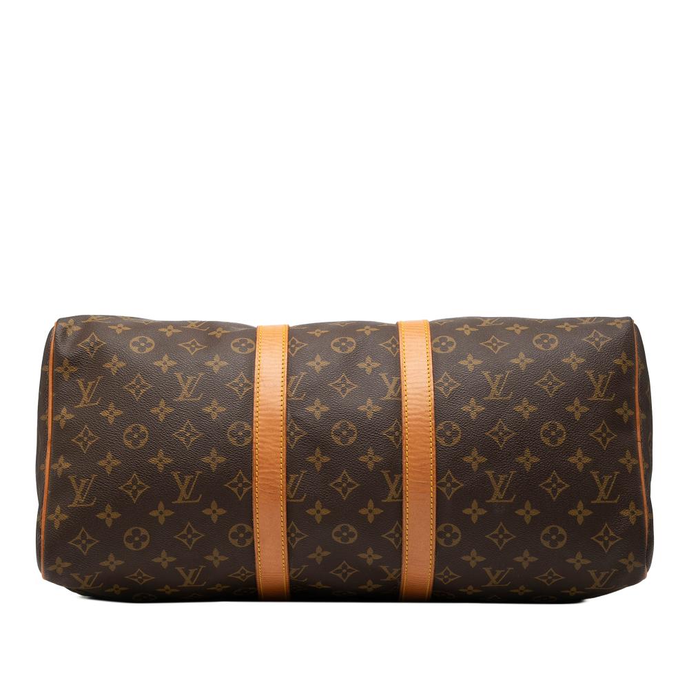 Louis Vuitton B Louis Vuitton Brown Monogram Canvas Fabric Monogram Keepall 45 France