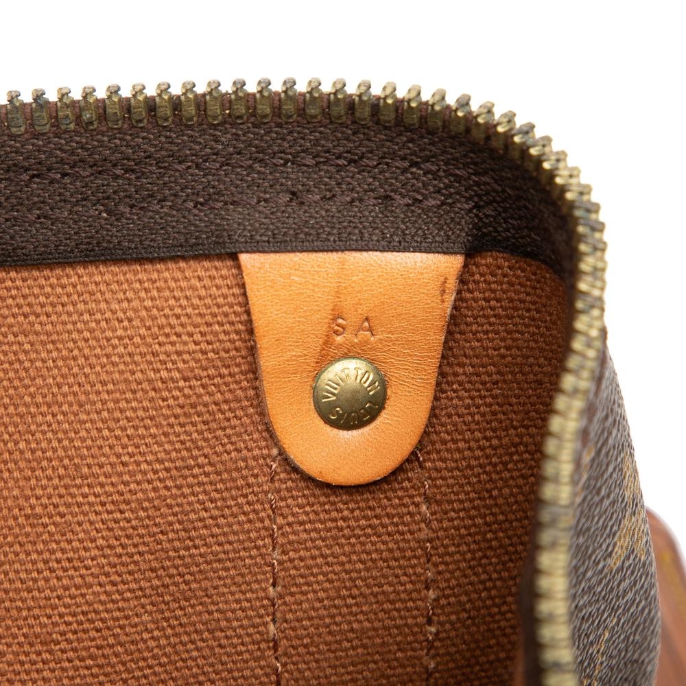 Louis Vuitton B Louis Vuitton Brown Monogram Canvas Fabric Monogram Keepall 45 France