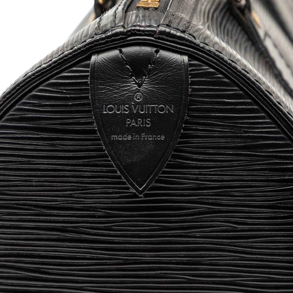 Louis Vuitton B Louis Vuitton Black Epi Leather Leather Epi Speedy 25 France