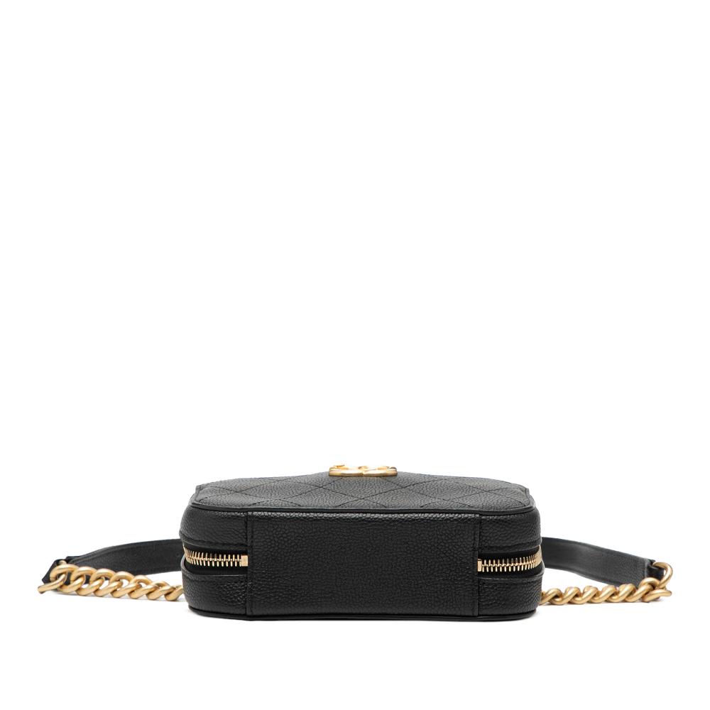 Chanel AB Chanel Black Caviar Leather Leather CC Stitched Caviar Chic Affinity Belt Bag France