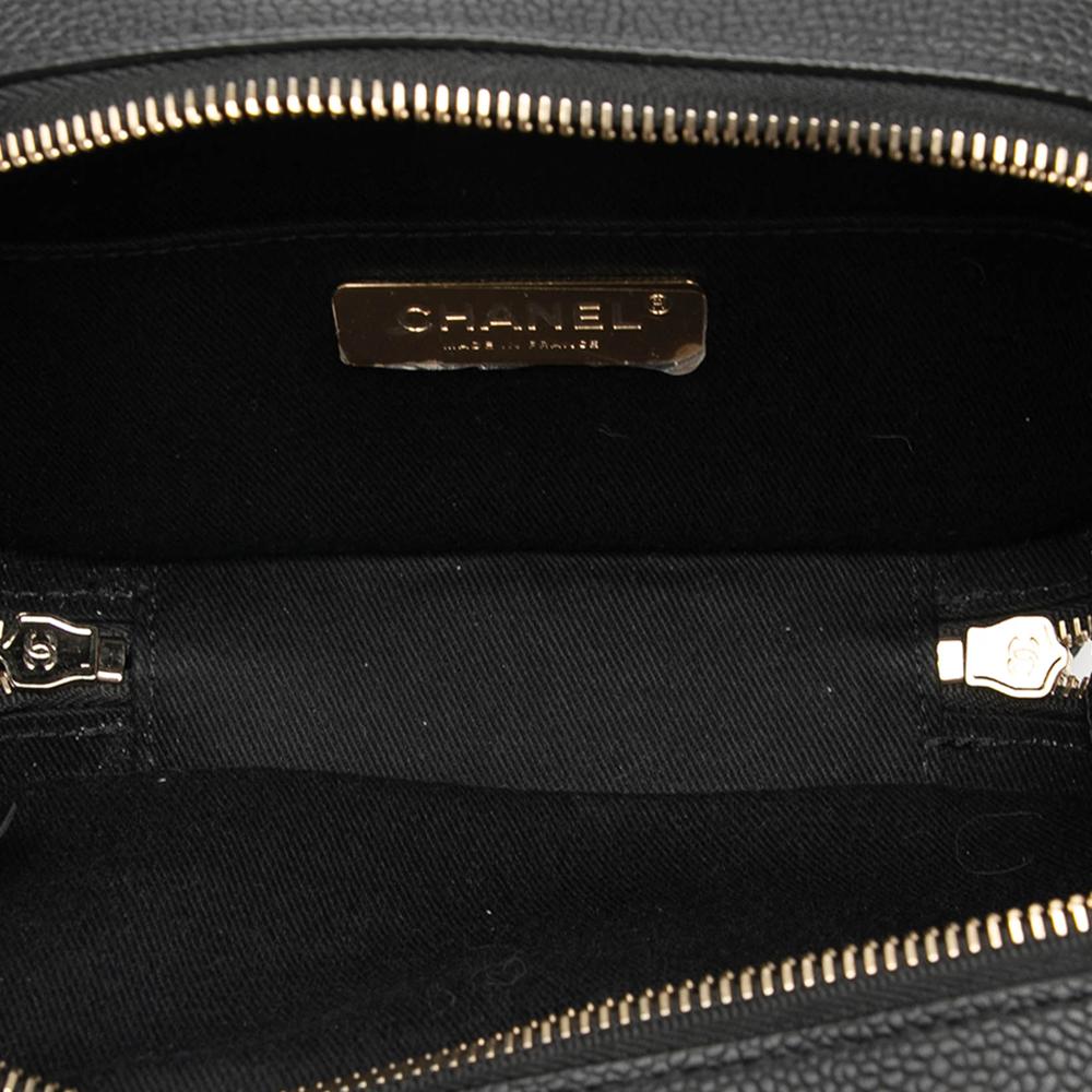 Chanel AB Chanel Black Caviar Leather Leather CC Stitched Caviar Chic Affinity Belt Bag France