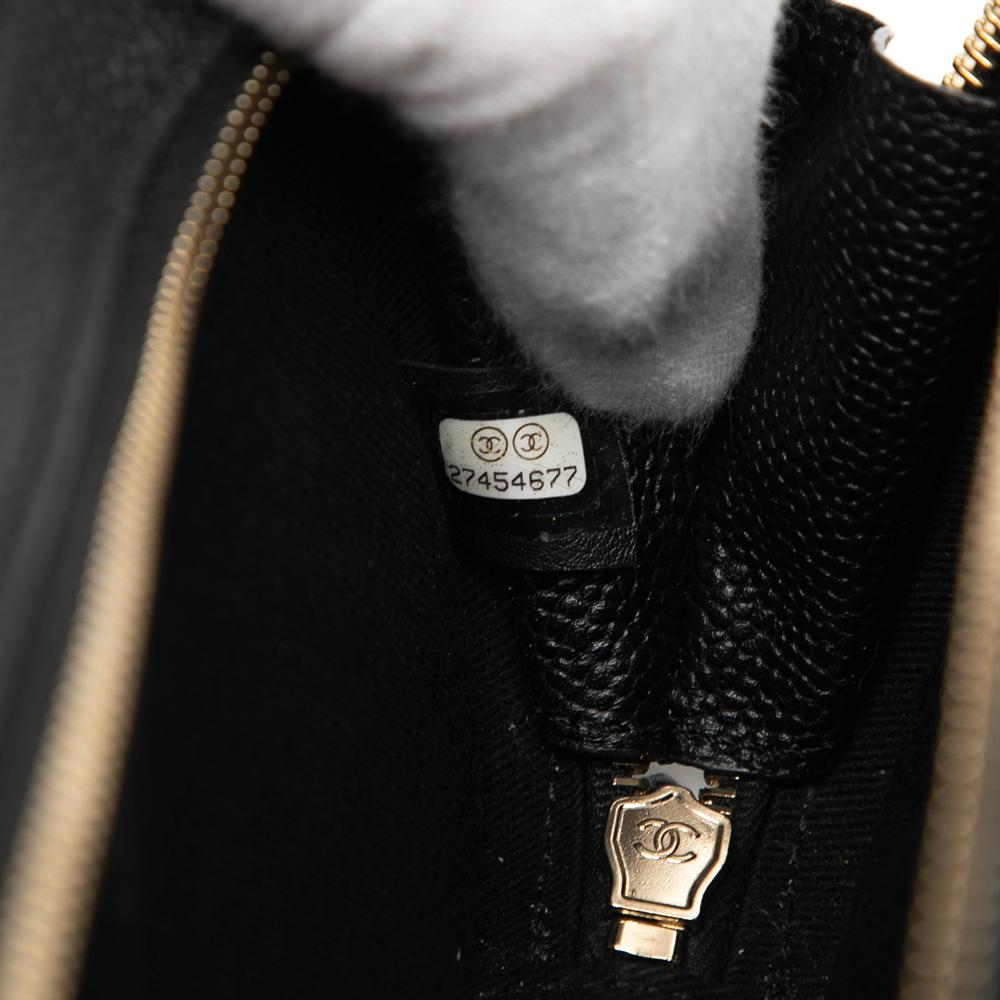 Chanel AB Chanel Black Caviar Leather Leather CC Stitched Caviar Chic Affinity Belt Bag France