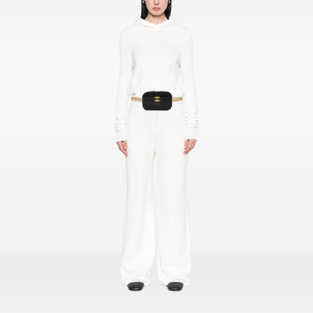 Chanel AB Chanel Black Caviar Leather Leather CC Stitched Caviar Chic Affinity Belt Bag France