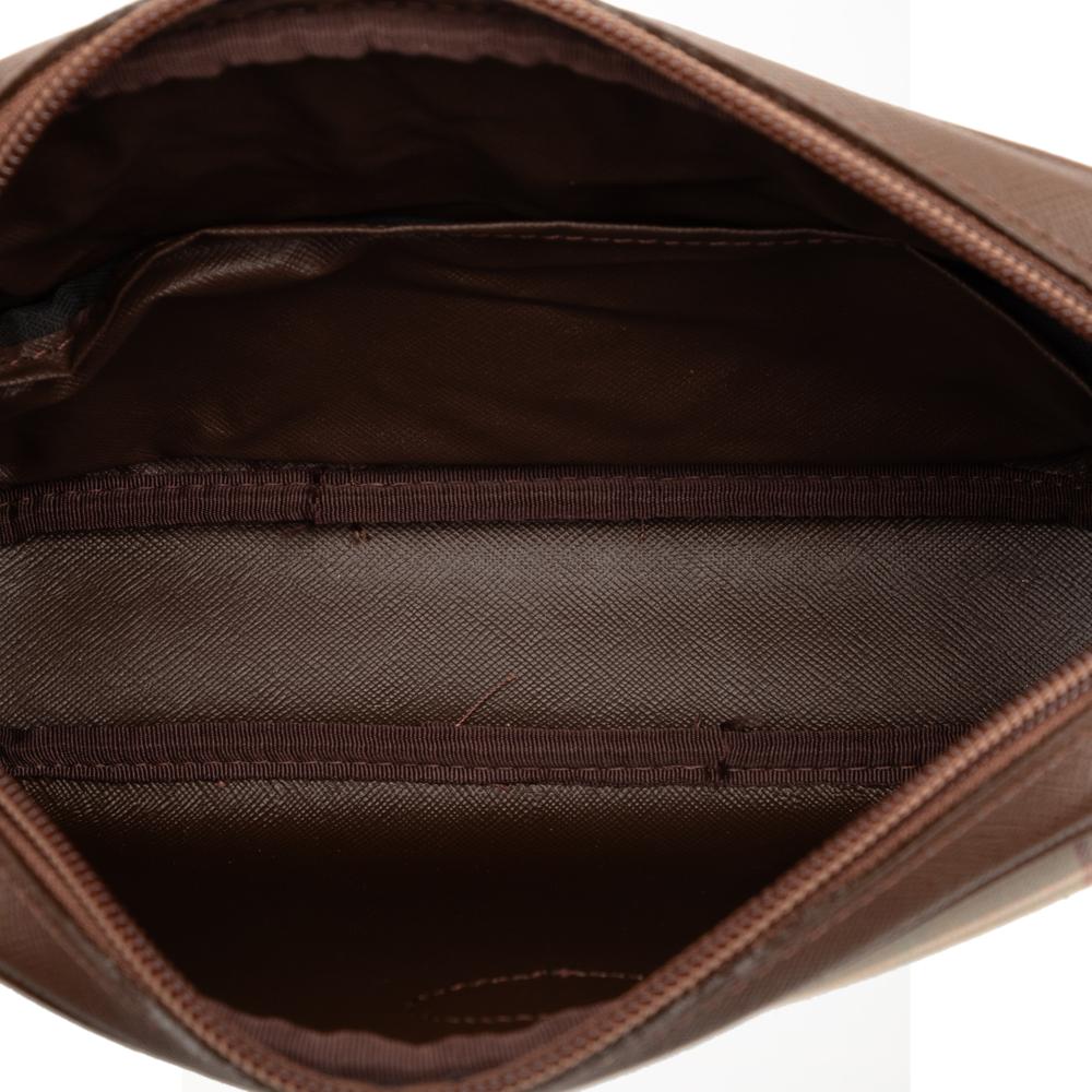 Burberry B Burberry Brown Light Brown Canvas Fabric Vintage Check Clutch United Kingdom