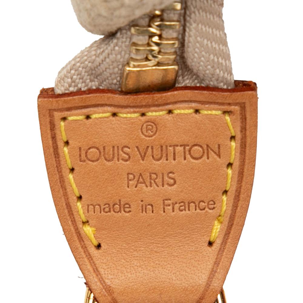 Louis Vuitton B Louis Vuitton Brown Beige with Red Canvas Fabric Antigua Cabas MM France