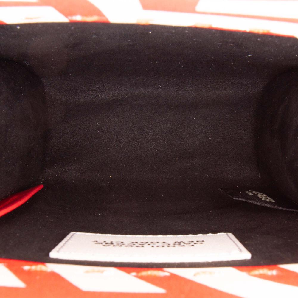 Fendi AB Fendi White with Red Calf Leather Marc Jacobs Mini Sunshine Shopper Tote Italy