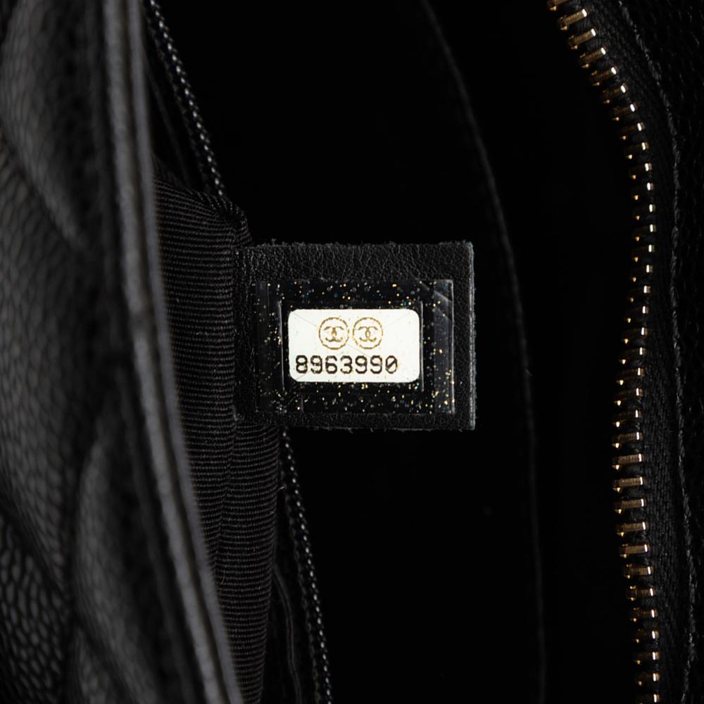 Chanel B Chanel Black Caviar Leather Leather Caviar Medallion Tote Italy