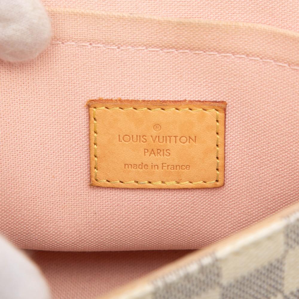 Louis Vuitton B Louis Vuitton White Damier Canvas Fabric Damier Azur Croisette France