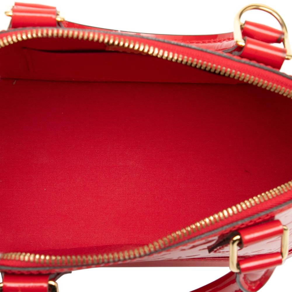 Louis Vuitton B Louis Vuitton Red Vernis Leather Leather Monogram Vernis Alma BB France