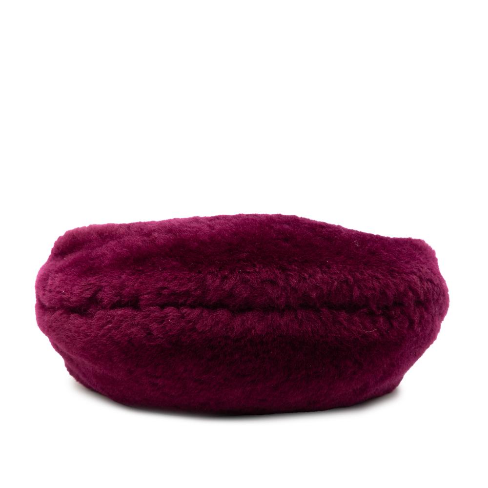 Bottega Veneta AB Bottega Veneta Purple Plum Fur Natural Material Mini Shearling Jodie Italy
