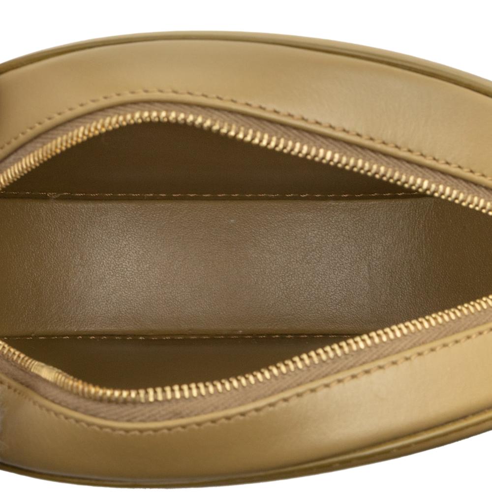 Celine AB Celine Green Olive Green Calf Leather Small skin Cuir Triomphe Oval Crossbody Italy