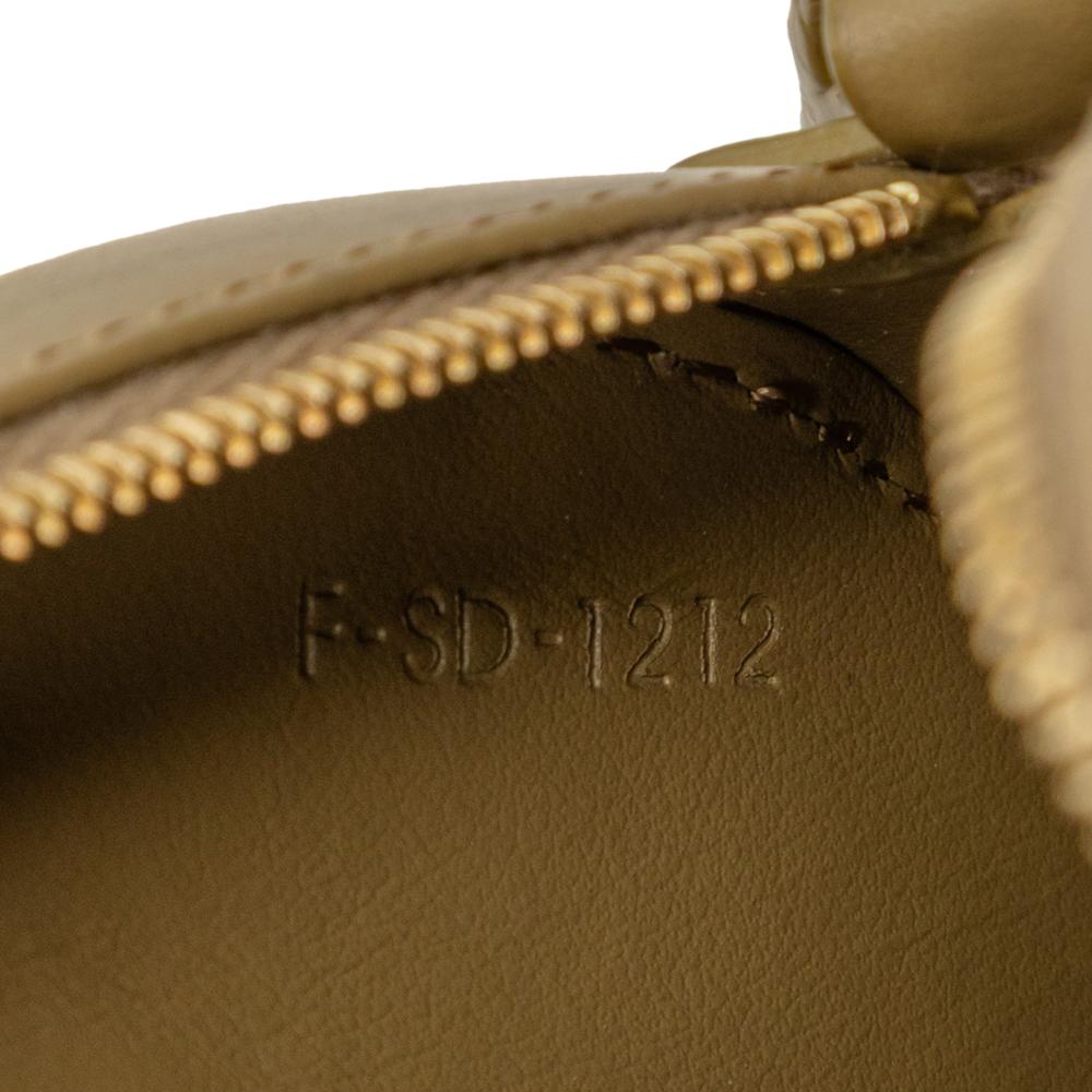 Celine AB Celine Green Olive Green Calf Leather Small skin Cuir Triomphe Oval Crossbody Italy
