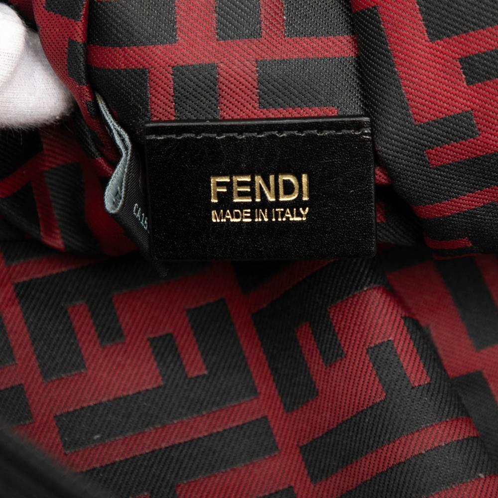 Fendi B Fendi Red Nylon Fabric Zucca Crossbody Italy
