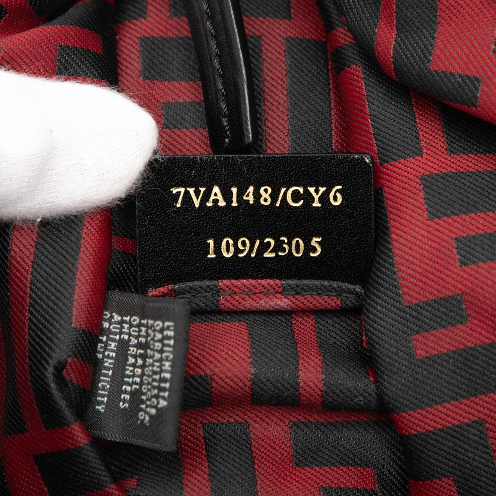 Fendi B Fendi Red Nylon Fabric Zucca Crossbody Italy