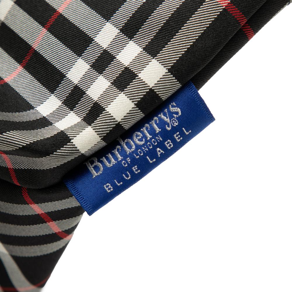 Burberry B Burberry Black Nylon Fabric House Check Handbag Italy