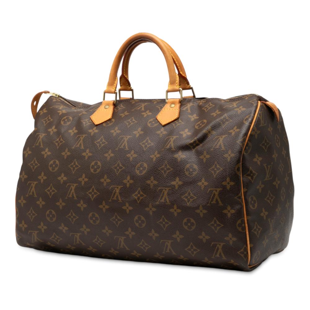 Louis Vuitton B Louis Vuitton Brown Monogram Canvas Fabric Monogram Speedy 40 France