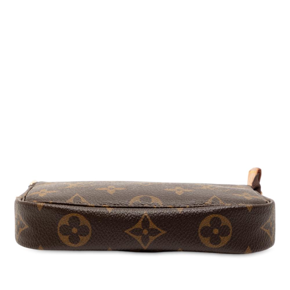 Louis Vuitton AB Louis Vuitton Brown Monogram Canvas Fabric Monogram Mini Pochette Accessoires France