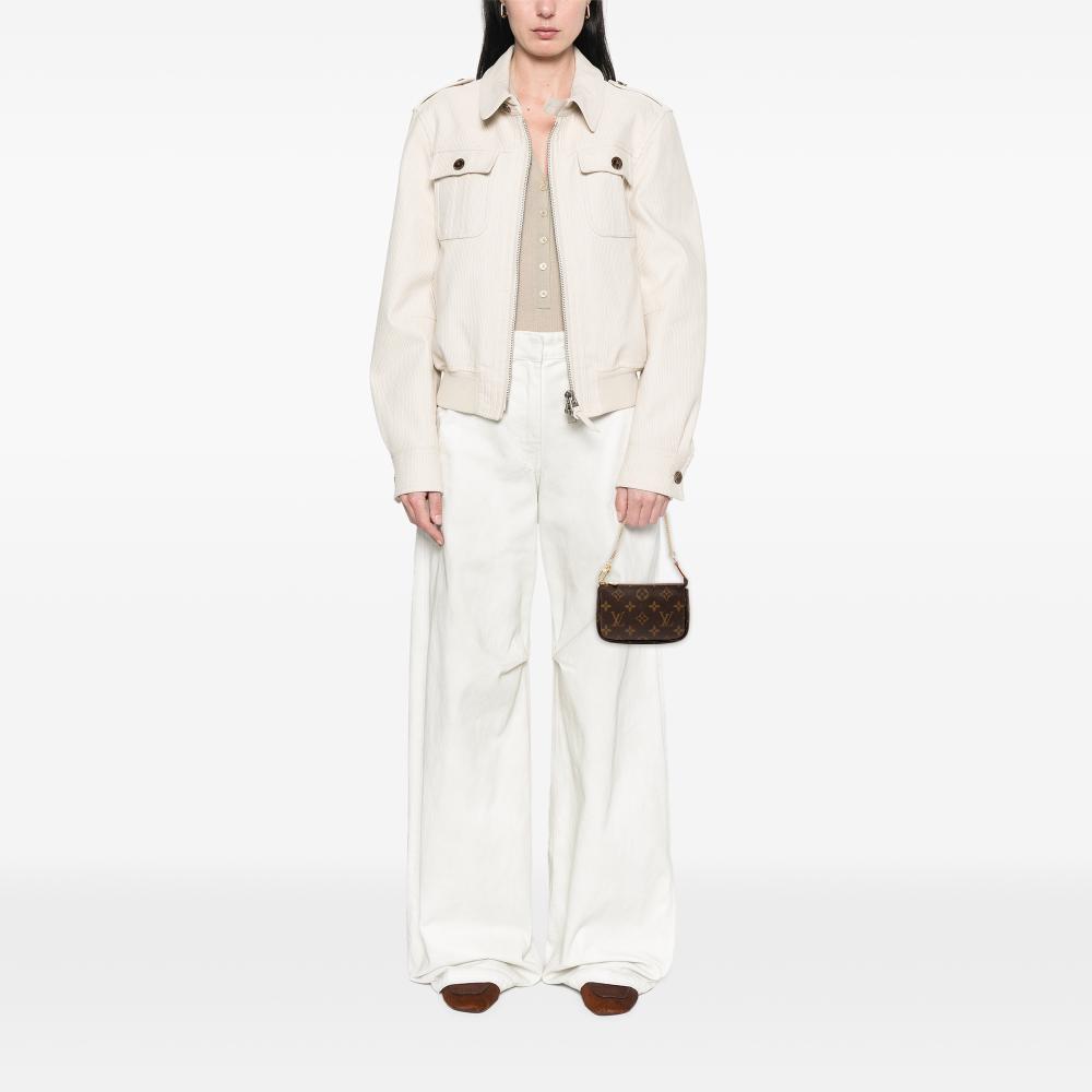 Louis Vuitton AB Louis Vuitton Brown Monogram Canvas Fabric Monogram Mini Pochette Accessoires France