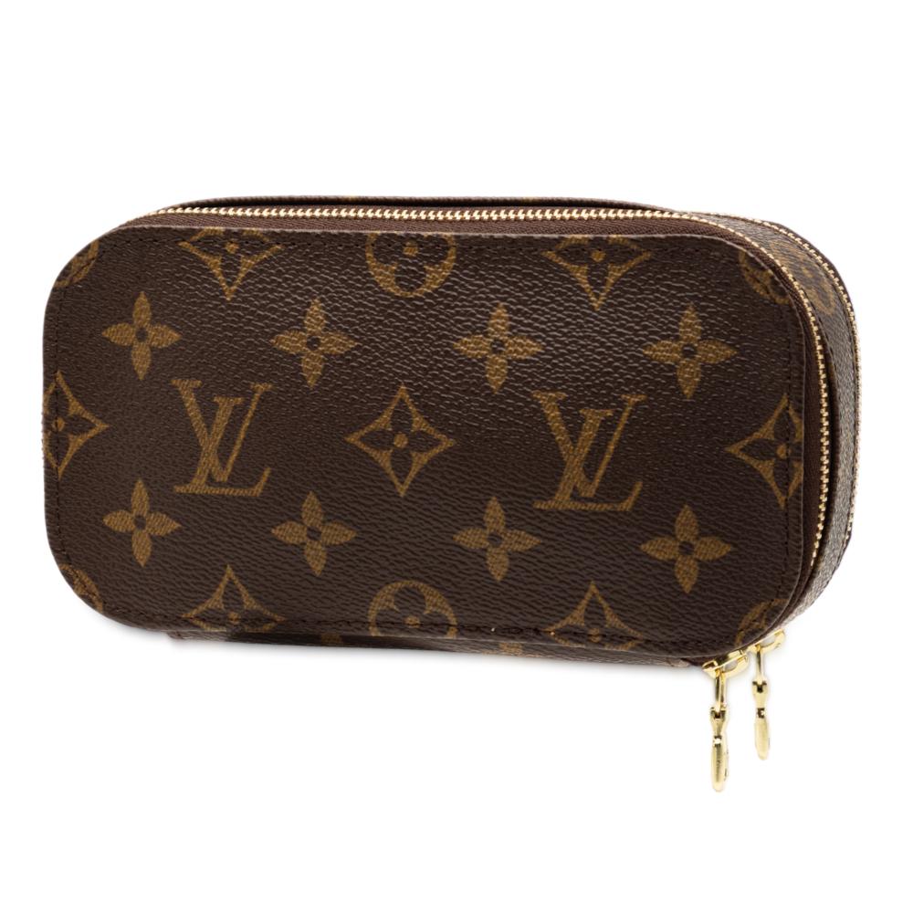 Louis Vuitton AB Louis Vuitton Brown Monogram Canvas Fabric Monogram Trousse Blush PM France