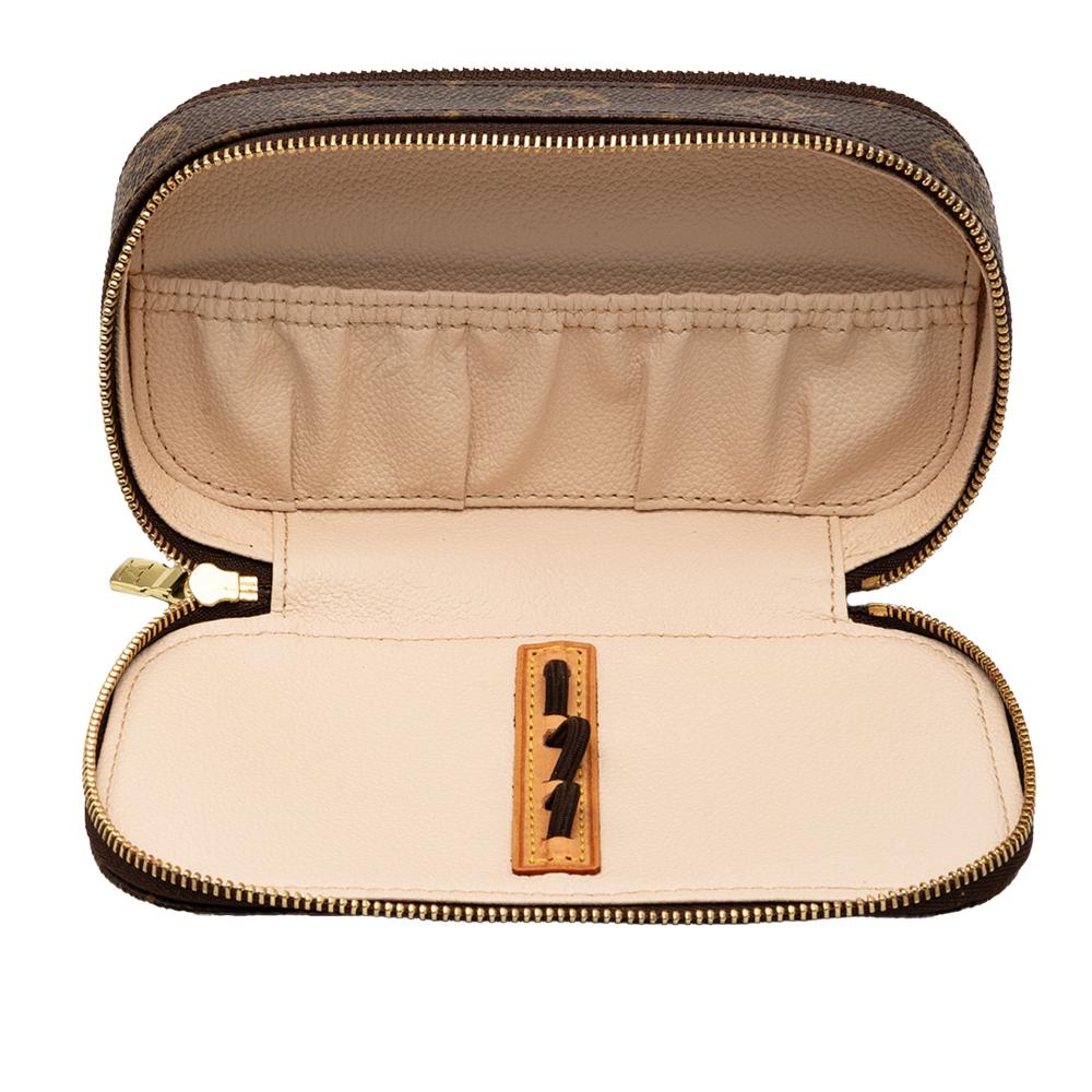 Louis Vuitton AB Louis Vuitton Brown Monogram Canvas Fabric Monogram Trousse Blush PM France