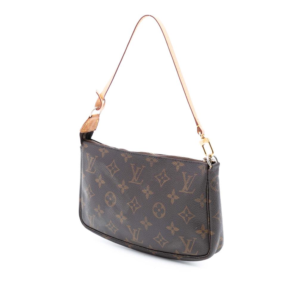 Louis Vuitton B Louis Vuitton Brown Monogram Canvas Fabric Monogram Pochette Accessoires France