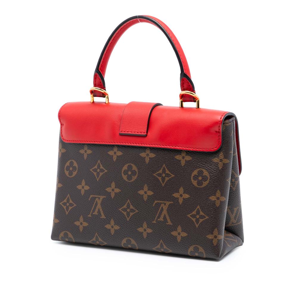 Louis Vuitton AB Louis Vuitton Brown with Red Monogram Canvas Fabric Monogram Locky BB France