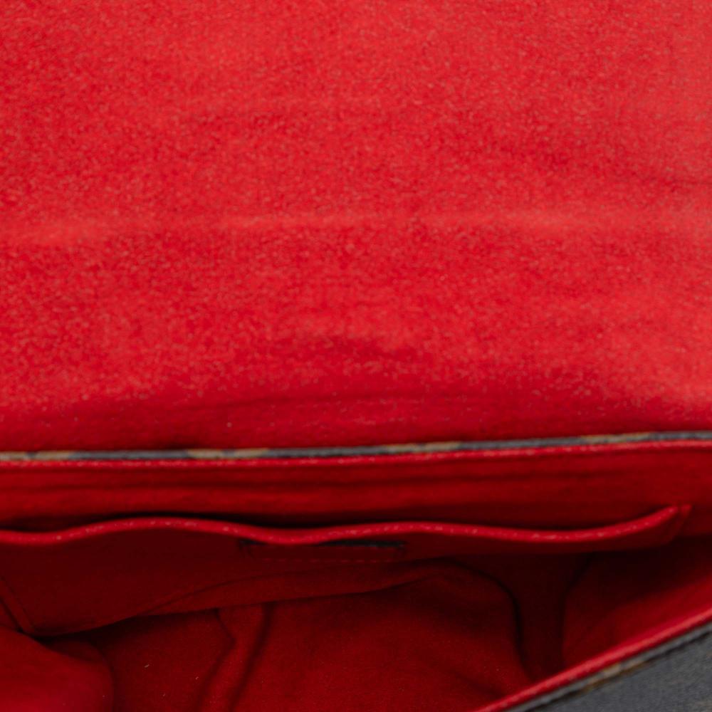 Louis Vuitton AB Louis Vuitton Brown with Red Monogram Canvas Fabric Monogram Locky BB France