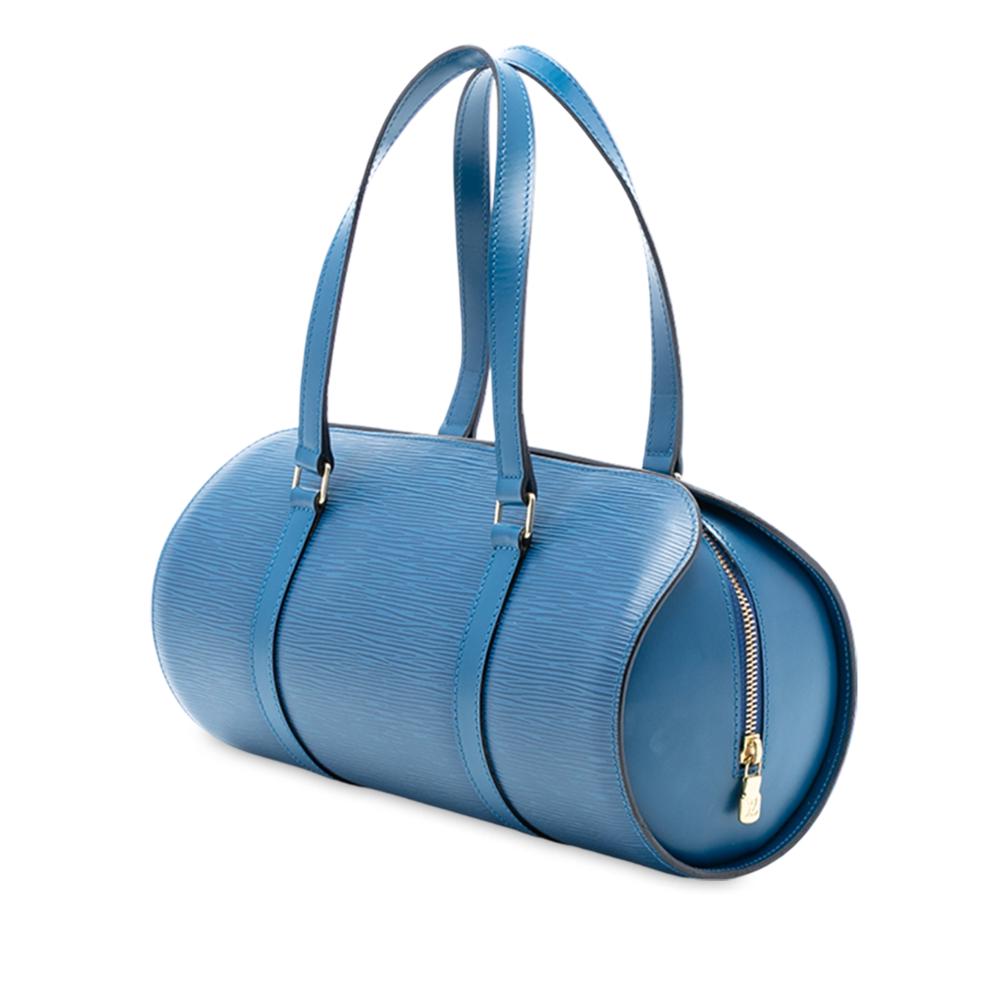 Louis Vuitton B Louis Vuitton Blue Epi Leather Leather Epi Soufflot France