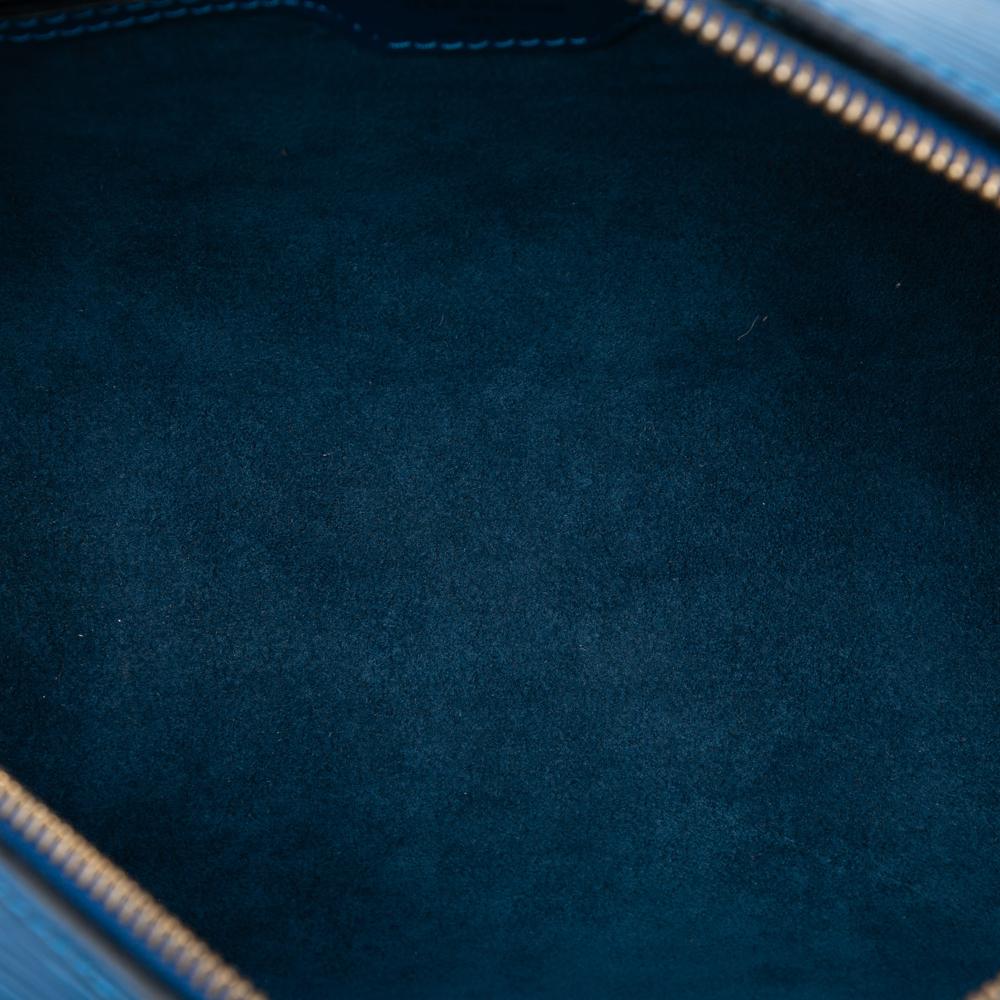 Louis Vuitton B Louis Vuitton Blue Epi Leather Leather Epi Soufflot France