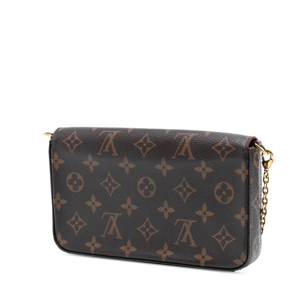 Louis Vuitton AB Louis Vuitton Brown Monogram Canvas Fabric Monogram Pochette Felicie France