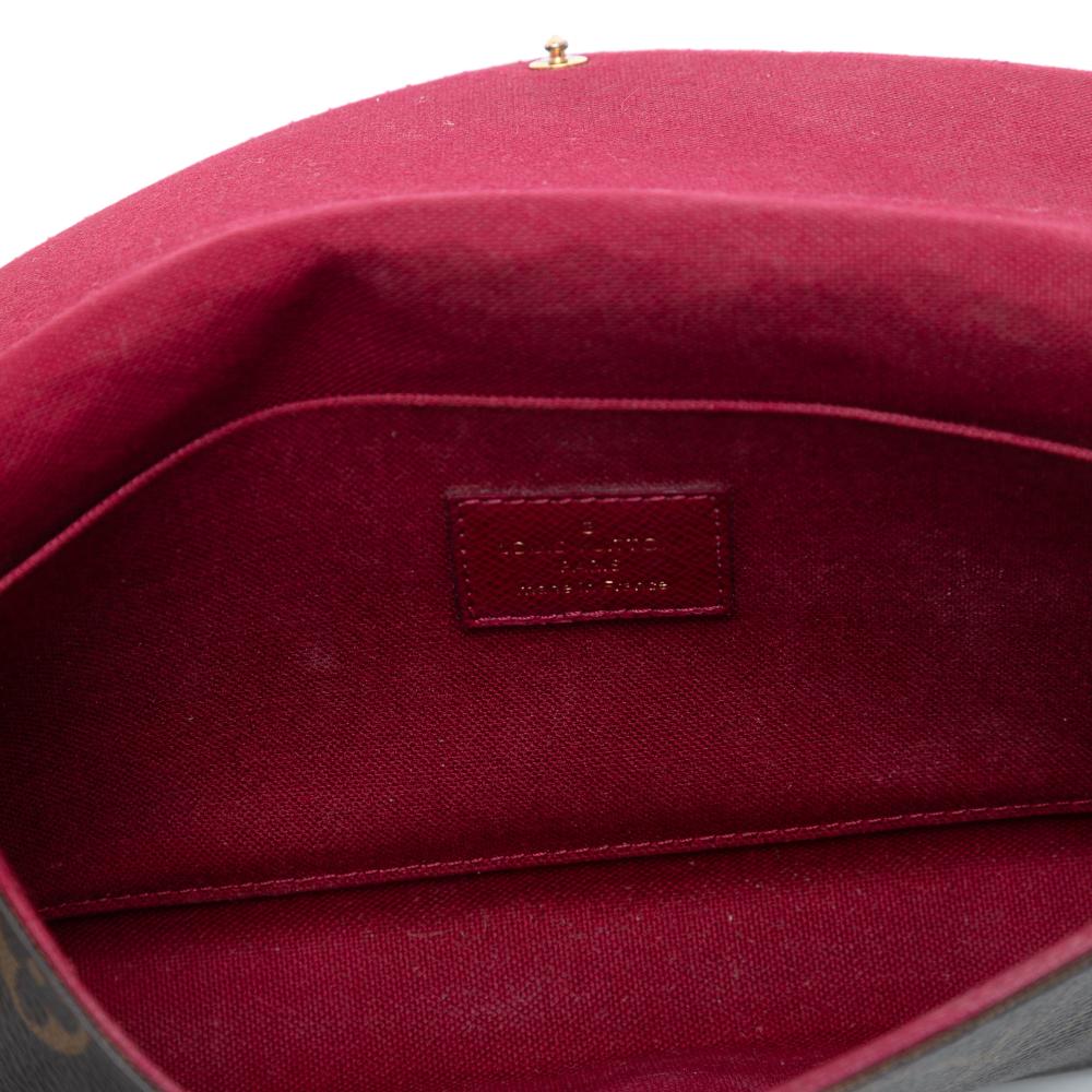 Louis Vuitton AB Louis Vuitton Brown Monogram Canvas Fabric Monogram Pochette Felicie France