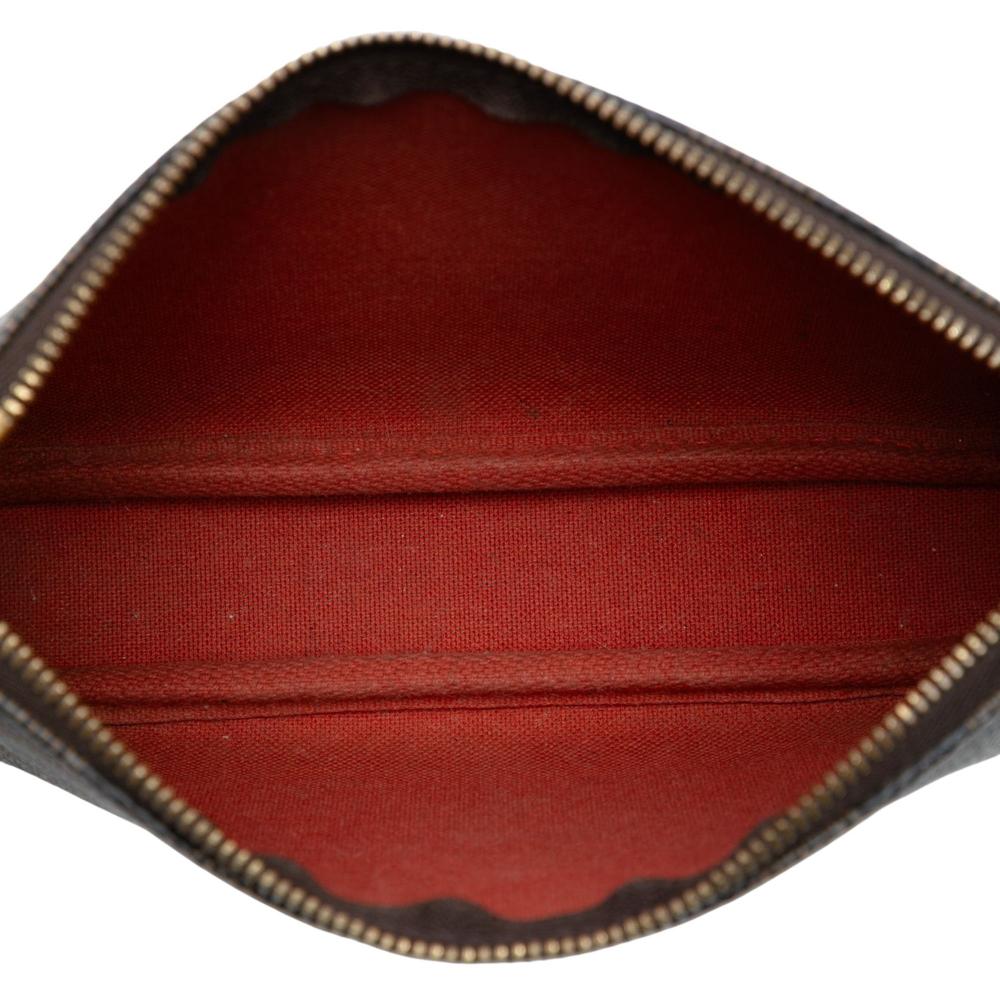 Louis Vuitton AB Louis Vuitton Brown Damier Canvas Fabric Damier Ebene Mini Pochette Accessoires France