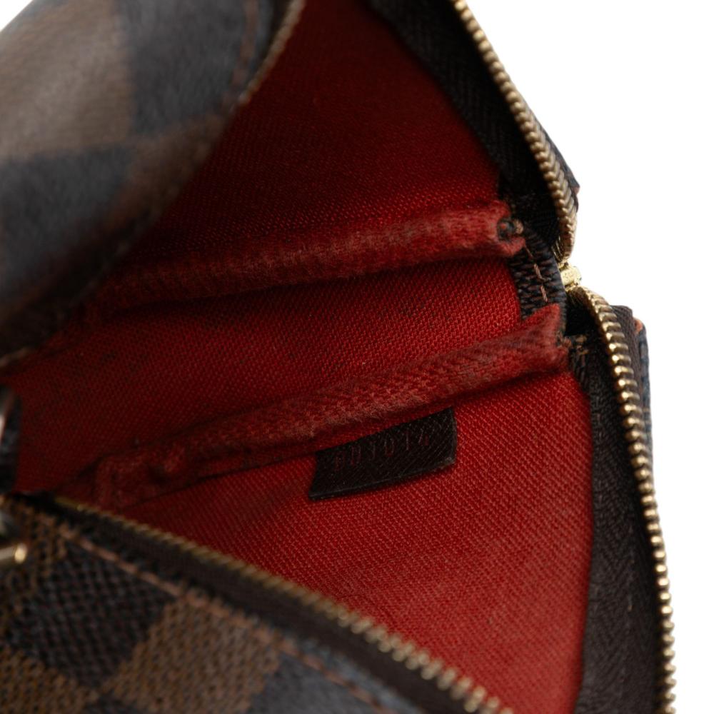 Louis Vuitton AB Louis Vuitton Brown Damier Canvas Fabric Damier Ebene Mini Pochette Accessoires France