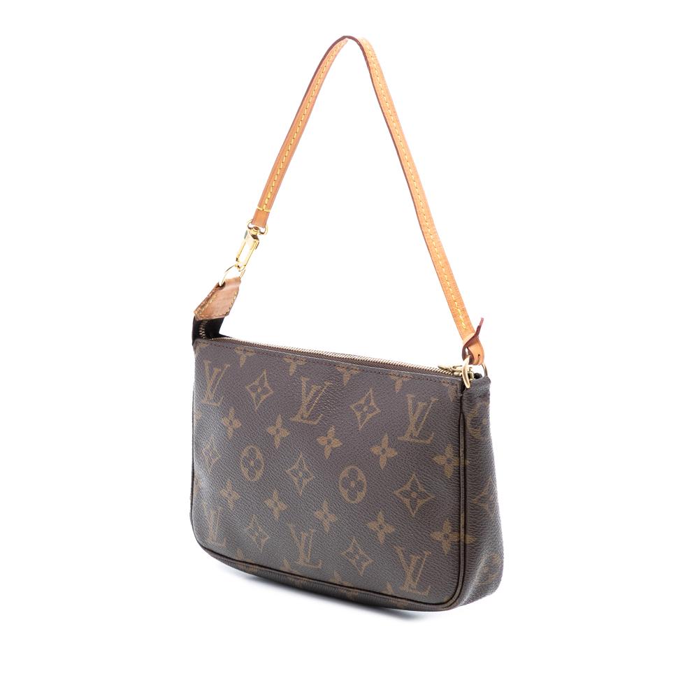 Louis Vuitton B Louis Vuitton Brown Monogram Canvas Fabric Monogram Pochette Accessoires France