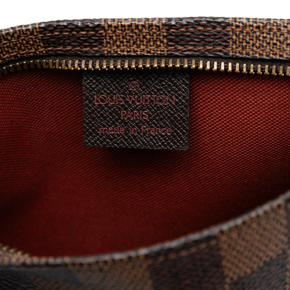 Louis Vuitton AB Louis Vuitton Brown Damier Canvas Fabric Damier Ebene Trousse Pochette France