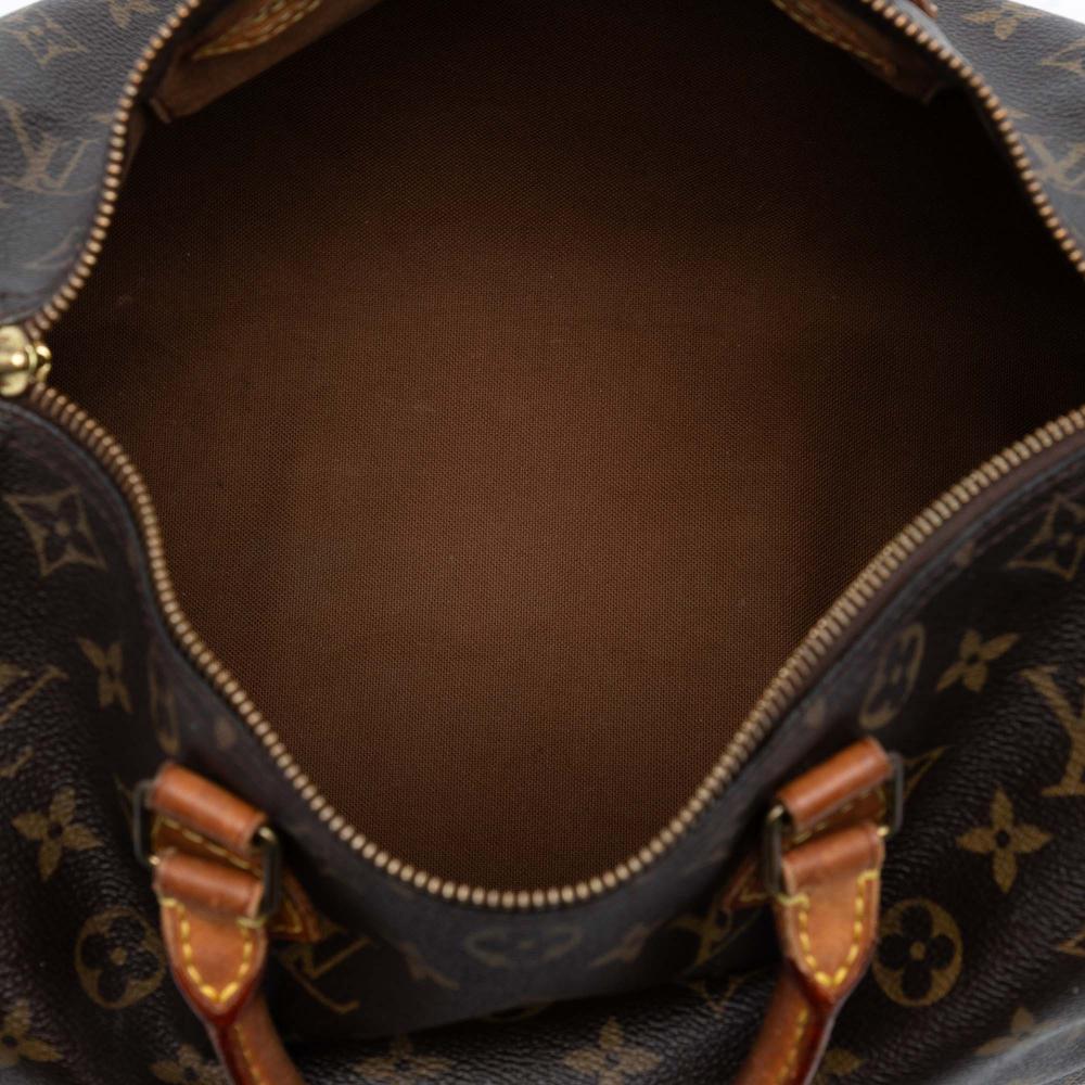 Louis Vuitton B Louis Vuitton Brown Monogram Canvas Fabric Monogram Speedy 30 France